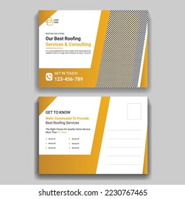 Plantilla de diseño de tarjetas postales corporativas creativas y profesionales