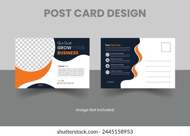 Plantilla de diseño de postal Corporativa de Profesional creativo . Diseño Corporativa de la Plantilla de la tarjeta postal de negocios, Plantilla simple y limpia de la tarjeta postal mínima moderna, diseño de la tarjeta postal de negocios