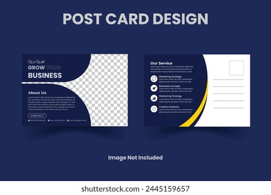 Plantilla de diseño de postal Corporativa de Profesional creativo . Diseño Corporativa de la Plantilla de la tarjeta postal de negocios, Plantilla simple y limpia de la tarjeta postal mínima moderna, diseño de la tarjeta postal de negocios