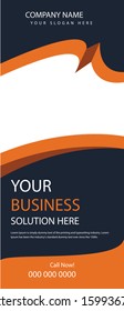 Creative professional corporate roll up banner design 