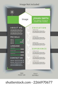 Plantilla de diseño de CV creativo y profesional