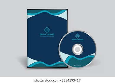 Plantilla de portada de DVD creativa y profesional