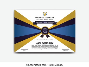 Creative, Professional, Eye Catching, Modern, Corporate, Educational, Industrial And Horizontal Certificate Template Design 4 For Print, School, High School, Diploma, Honours, Phd, Company, University