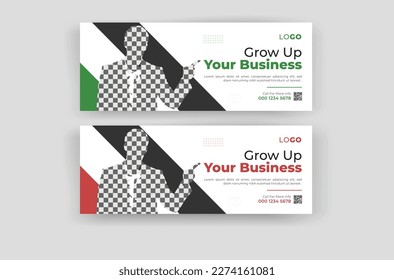 Creative and professional facebook cover design template