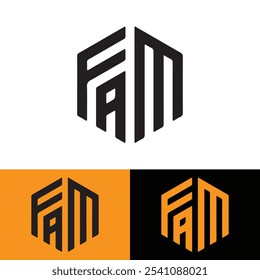 Creative professional FAM logo template