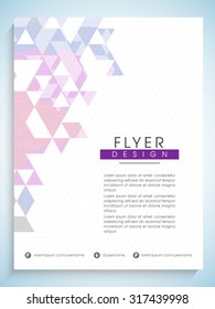 Creative professional flyer, banner or template with abstract design for Business purpose.