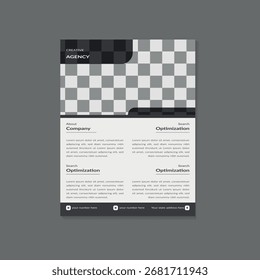 Plantilla creativa y profesional del diseño del volante, perfecta para la promoción empresarial, los acontecimientos corporativos, las campañas de comercialización, la publicidad, el escaparate del producto, y la marca. Diseño limpio, tipografía moderna y