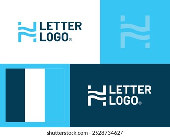 Logotipo de letra H profissional criativo 