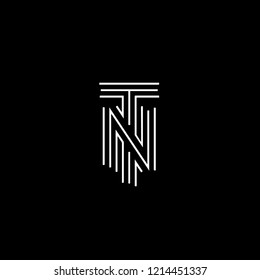 Creative Professional Initial Letter NT or TN Logo Design Using Letters N T | Professional Letter NT or TN Logo Design in Vector Format