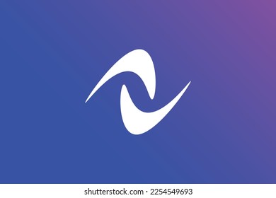 Creative and professional initial letter z tech logo design template on blue background