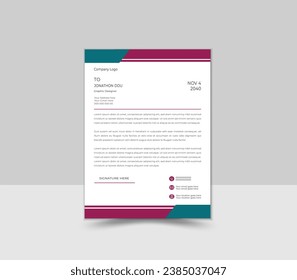Kreatives und professionelles Letterhead-Design.