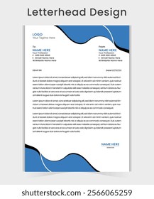 Creative and professional Letterhead design template.