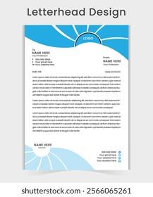 Creative and professional Letterhead design template.