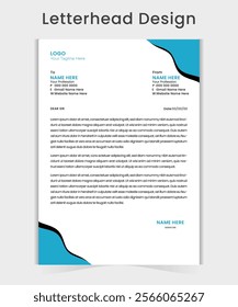 Creative and professional Letterhead design template.