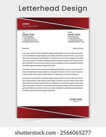 Creative and professional Letterhead design template.