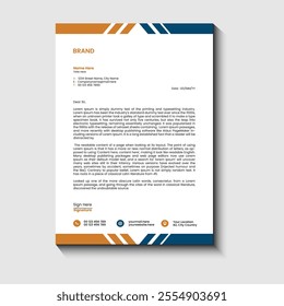 creative and Professional letterhead template