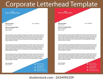 Creative and Professional Letterhead Template – A4 Print Ready
