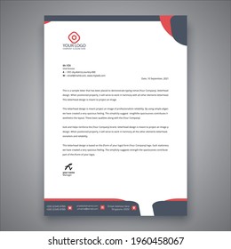 creative professional letterhead  template design