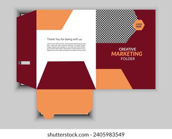 Creative and Professional Marketing Folder Design