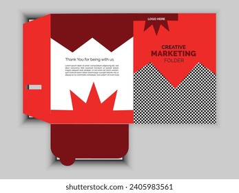 Creative and Professional Marketing Folder Design