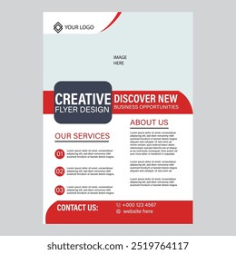 Creative professional modern business Flyer design template