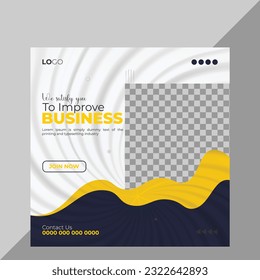 Creative Professional Modern Business Social Media Post Design Vector Squire Size
