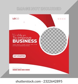 Creative Professional Modern Business Social Media Post Design Vector Squire Size