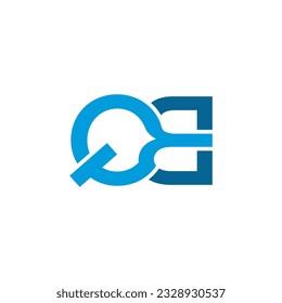 Vector de diseño de logotipo de carta QB