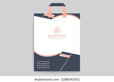 Creative and professional shopping bag template