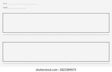 Creative and professional storyboard template to easily plan visual storylines. perfect for film, animation, ads, and presentations. clean design, print-ready, and highly versatile for any project.