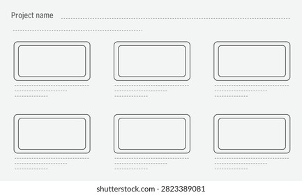 Creative and professional storyboard template to easily plan visual storylines. perfect for film, animation, ads, and presentations. clean design, print-ready, and highly versatile for any project.