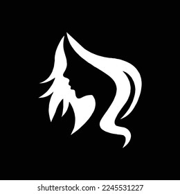 Creative Professional Trendy and Minimal Beauty, Hair Salon Logo Design, Beauty Salon Icon Logo in Editable Vector Format