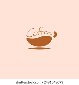 Creative Professional Trendy and Minimal COFFEE Logo Design, COFFEE Icon Logo in Editable Vector Format