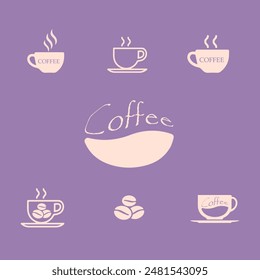 Creative Professional Trendy and Minimal COFFEE Logo Design, COFFEE Icon Logo in Editable Vector Format