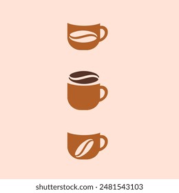 Creative Professional Trendy and Minimal COFFEE Logo Design, COFFEE Icon Logo in Editable Vector Format
