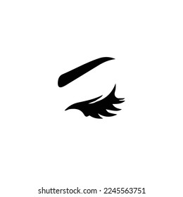 Creative Professional Trendy and Minimal Eye Lashes Logo Design, Lashes Logo in Editable Vector Format