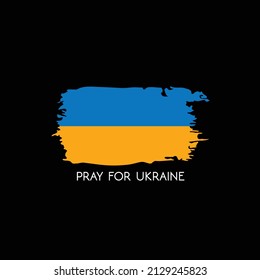 Creative Professional Trendy and Minimal Pray For Ukraine Logo Design, Logo in Editable Vector Format