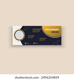 Creative professional web banner design template