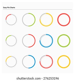 creative progress circle set