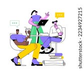Creative project isolated cartoon vector illustrations. Students gathering together to work on university project, sharing creative ideas with friends, educational process vector cartoon.
