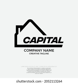 Vector de diseño de logotipo de propiedad creativa y finanzas para su identidad de marca