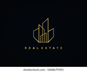 Creative Property. Real estate logo template. 