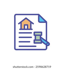 A creative property regulations icon tailored for designers focused on compliance.