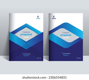 Creative Proposal cover Design Template adept for multipurpose projects