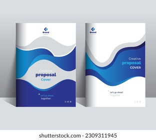 Creative Proposal Cover Design Template adept for multipurpose Projects