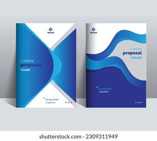 Plantilla de diseño de portada de propuesta creativa para proyectos multipropósito