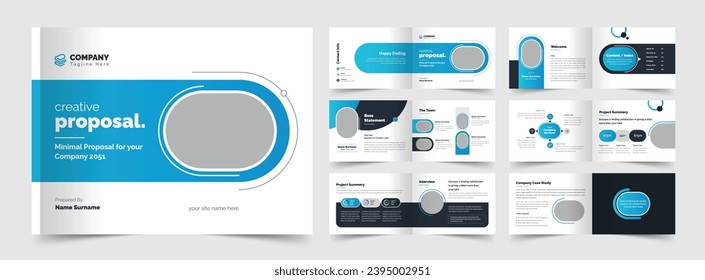 Creative Proposal Template, Landscape Proposal, A5 Template, Print Ready