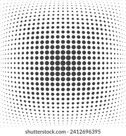 Creative protection and shield dot sign. Unique dynamic points formation template. vector