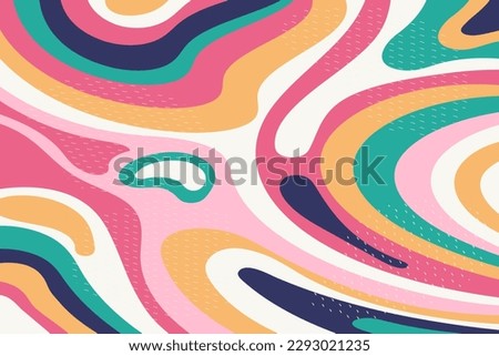 Creative psychedelic geometric colorful background with patterns. Collage. Design for prints, posters, postcards. Vector