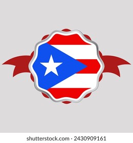 Creative Puerto Rico Flag Sticker Emblem